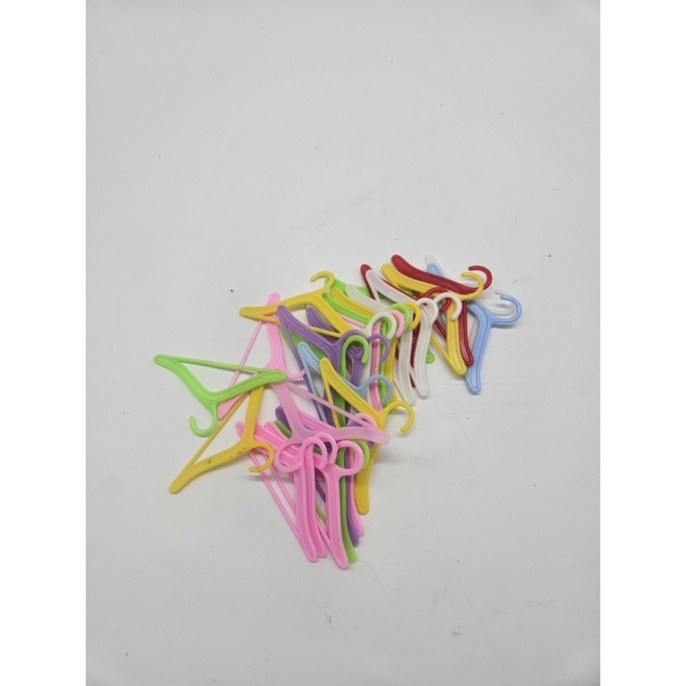 Large Lot Of Vintage Barbie Hangers Marked Hong Kong
